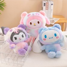 NB Market Renkli Kuromi 25 cm  Kedi Peluş Oyuncak Kawaii Sanrio Hello Kitty Peluş Kuromi