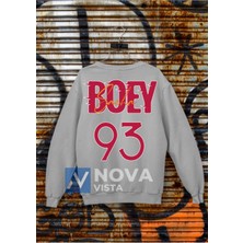 Biy Store Sacha Boey Futbol 93 Numara Forma Baskılı Unisex Bisiklet Yaka Spor Sweatshirt