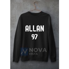 Biy Store Allan Saint-Maximin Sırt Yazı Forma Baskılı Unisex Bisiklet Yaka Yeşil Kışlık Sweatshirt