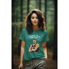 Biy Store Nikola Jokic Basketbol Baskılı Forma Beyaz Tişört Kadın Erkek Unisex T-Shirt
