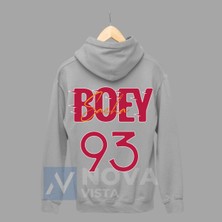 Biy Store Sacha Boey Futbol 93 Numara Forma Baskılı Unisex Kapüşonlu Spor Sweatshirt