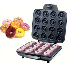 Sagrado Mini Donut Makinesi 16 Delikli Donut Makinesi Çocuk Dostu Kahvaltı Için Mini Krep Makinesi Makinesi Kahvaltı Için Us Plug (Yurt Dışından)