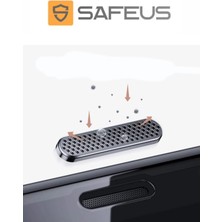 Safeus iPhone 16 Pro Tam Kaplayan Hayalet Toz Filtreli Ekran Koruyucu Cam