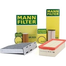 Mann Filtre Volkswagen Jetta 2006 - 2014 Model Arası 1.6 Tdı (Cay) Periyodik Bakım Filtre Seti Mann Marka