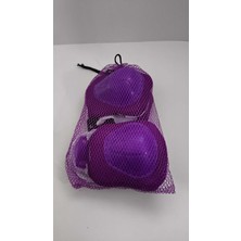 Trust Store Çocuk Koruyucu Set Dizlik Dirseklik Bileklik 6 Parça Paten Scooter Bisiklet Kaykay Koruyucu Mor Renk