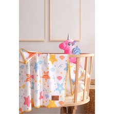 Mircotton Polar Baskılı Bebek Battaniyesi 85X110 cm Yıldızlar