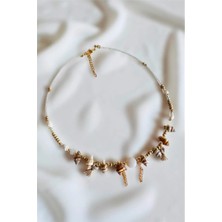 Petek Aksesuar Deniz Kabuğu Sedef Midye  Kolye