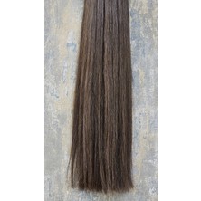 Halit Can HairKing Özbek Saçı Gerçek İnsan Saçı Mikro Kaynak Çikolata Kahve Renk 55 cm 120 gr 200 adet