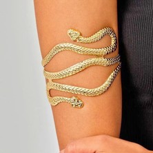 Petek Aksesuar Yılan Ayarlanabilir Bileklik Metal Kol Aksesuarı