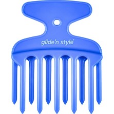 Glide'n Style Gliden Style Afro Comb - Perma Tarağı Mavi