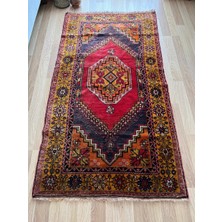 DesignEv 113X210 cm Canlı Renkli Anadolu Kilimi  Ev  El Dokuma Kilim