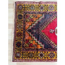 DesignEv 113X210 cm Canlı Renkli Anadolu Kilimi  Ev  El Dokuma Kilim