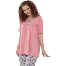 Pelin 2231-PELIN Bayan Pijama Takım-Nar Çiçeği