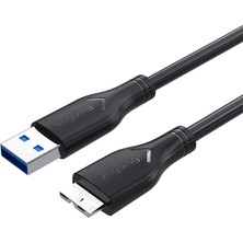 Veggieg USB 3.0 Micro B Şarj ve Data HDD Kablosu 1.5 Metre