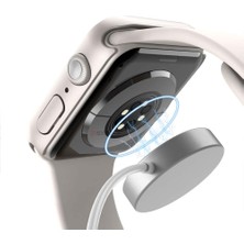 Sneezy Apple Watch Series 10 42MM Uyumlu Starlight 360 Derece Koruma ve Temperli Cam Ekran Koruyucu