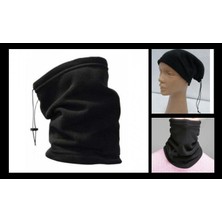 Kozmetik Var Siyah Polar Boyunluk Bere Unisex