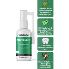 Schönita Nane ve Okaliptus Yağı Içerikli Ağız Kokusu Önleyici Sprey - Mouth Spray - 30ML