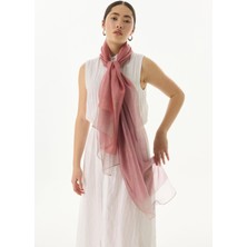 Fenza Scarf Silvia Yaldızlı Çizgi Desen Zümrüt Yün Ipek Şal