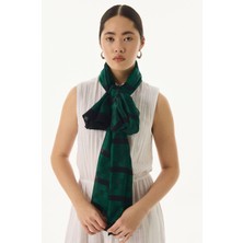 Fenza Scarf Valery Dama Desen Bej Yün Ipek Şal