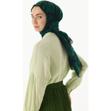 Fenza Scarf Valery Dama Desen Bej Yün Ipek Şal