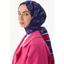 Fenza Scarf Gloria Küp Desen Pudra Pamuklu Şal