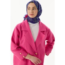 Fenza Scarf Gloria Küp Desen Pudra Pamuklu Şal