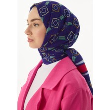 Fenza Scarf Gloria Küp Desen Pudra Pamuklu Şal