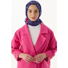 Fenza Scarf Gloria Küp Desen Pudra Pamuklu Şal