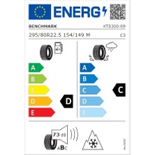 Benchmark 295/80R22.5 18Pr Kts300 154/149M Bk Ece-S 3Pmsf Eu Asfalt Düz 4 Mevsim Lastiği (Üretim Yılı:2023)