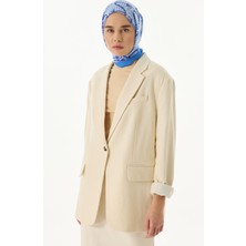 Fenza Scarf Hope Çapa Desen Mint Yeşil Pamuklu Şal