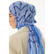 Fenza Scarf Hope Çapa Desen Mint Yeşil Pamuklu Şal