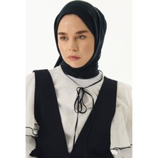 Fenza Scarf Valery Dama Desen Bej Yün Ipek Şal