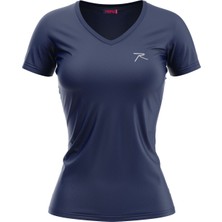 Raru Kadın %100 Pamuk T-Shirt Mulıer Lacivert