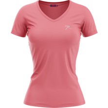 Raru Kadın %100 Pamuk T-Shirt Mulıer Pembe