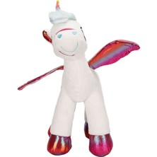 Hayallerin Yumuşacık Dokunuşu: Kanatlı Unicorn Peluş 42CM.