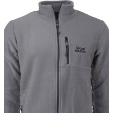 Oppland Erkek Kışlık Polar Sweatshirt Hırka Önü ve Cepleri Fermuarlı Hakim Yaka Tamkalıp Antipilling