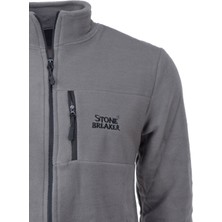 Oppland Erkek Kışlık Polar Sweatshirt Hırka Önü ve Cepleri Fermuarlı Hakim Yaka Tamkalıp Antipilling