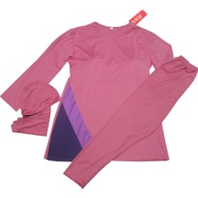 Salar Ticaret Kadın Battal Boy Likralı Tesettür Mayo Üstü Pedli Yapışmaz 46