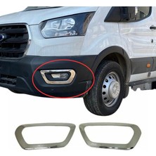 Emtek Ford Transit Krom Sis Farı Çerçevesi 2 Prç. 2019 ve Sonrası Paslanmaz Çelik