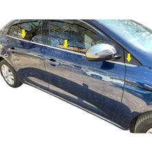 Emtek Renault Megane 4 Sedan Krom Cam Çıtası 6 Parça 2015 ve Üzeri Paslanmaz Çelik Uyumlu