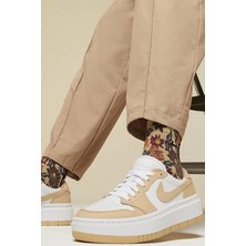 Nike Air Jordan 1 Elevate Leather Sneaker Günlük Spor Ayakkabı Beyaz Sütlü Kahve