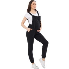 Luvmabelly MYRA6400 Pamuklu Hamile Jogger Salopet Normal Kesim Rahat Kullanım