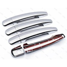 Emtek Peugeot Uyumlu 207 Krom Kapı Kolu 4 Kapı 2006 Üzeri P. Çelik