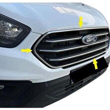 Emtek Ford Custom Krom Ön Panjur+Çerçeve 8 Parça 2018 ve Üzeri Paslanmaz Çelik