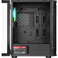 Rampage PROLIX Mesh 850W 80+ 4*12cm ARGB Fan+Kontrolcü Manyetik Temperli Camlı ATX Mid-T Gaming Oyuncu Kasası