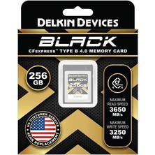 Delkın Black Cfexpress Type B 4.0 Memory Card 256GB