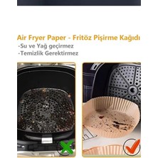 Airfryer Pişirme Kağıdı 50'li