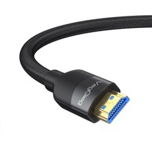 Veggieg Premium 4K 60Hz Hdcp Arc Hdr Örgülü HDMI 2.1 Kablo 20 Metre