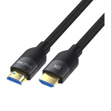 VegGieg Premium 8k 60Hz 4K 120Hz Hdcp Arc Hdr Örgülü HDMI 2.1 Kablo 1.5 Metre