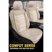 Jet Garaj Dacıa Dacıa Duster 2010-2018UYUMLU Oto Koltuk Kılıfı Confort Serisi - Ekstra Bej